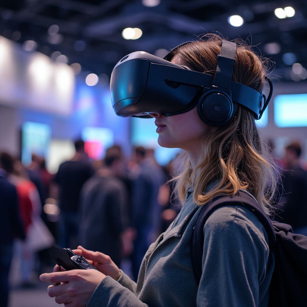VR gaming demonstration
